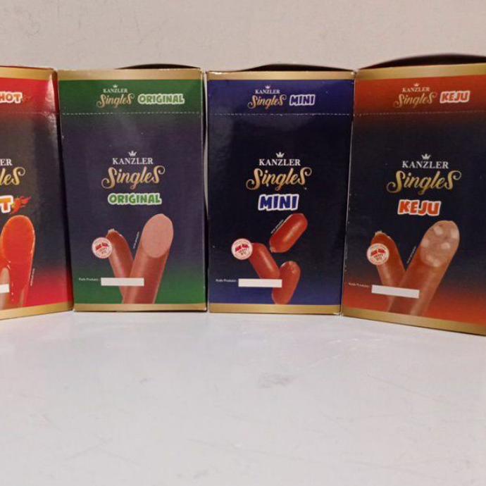 

✴ KANZLER SINGLES 1 BOX HOT / ORIGINAL / KEJU / MINI / BAKSO (ISI 12 PCS) ➱