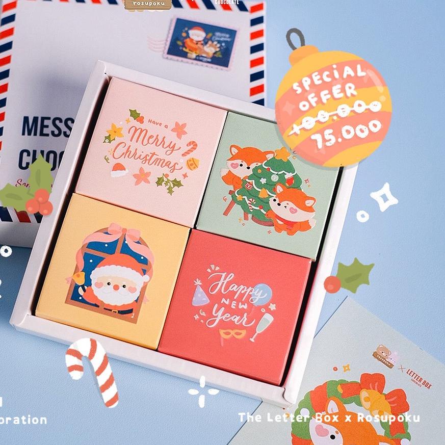 

♢ Letter Box - Hadiah Natal / Chocolate Christmas Gift 2x2 ☏