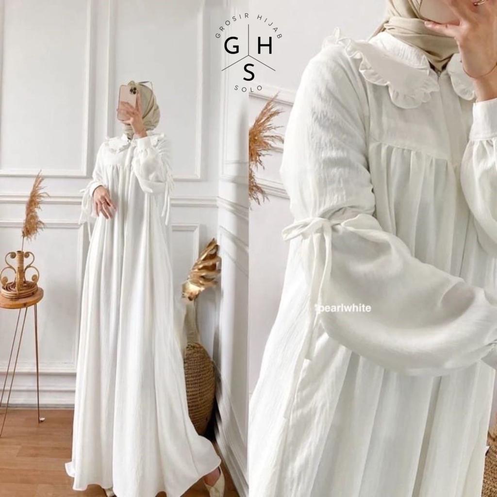 (DBY) GAMIS YUSRIA OVERSIZE LENGAN BALON BUSUI DRESS WANITA CRINCLE AIRFLOW