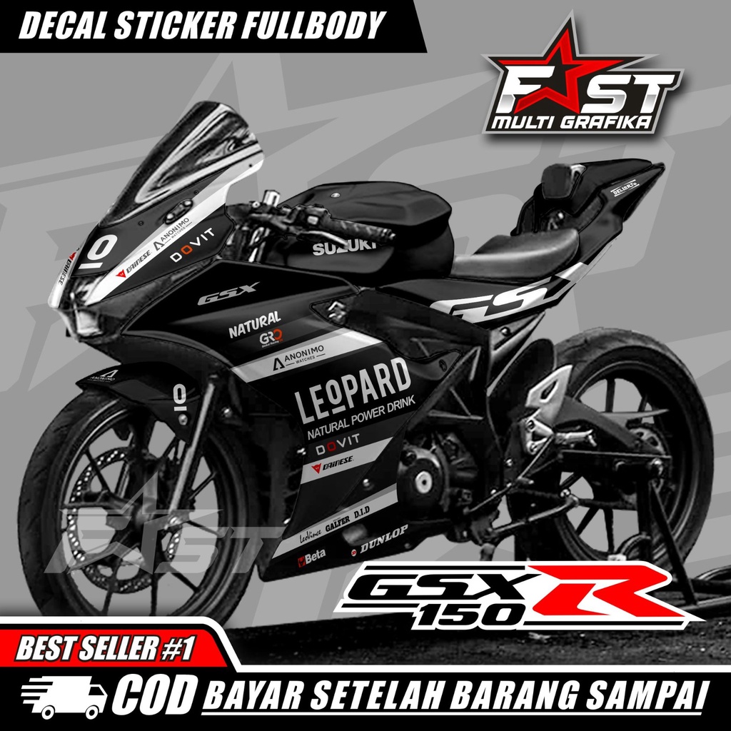 Decal Gsx 150r Stiker Gsx full body decal Stiker variasi motor GSX Fullbody tertutup