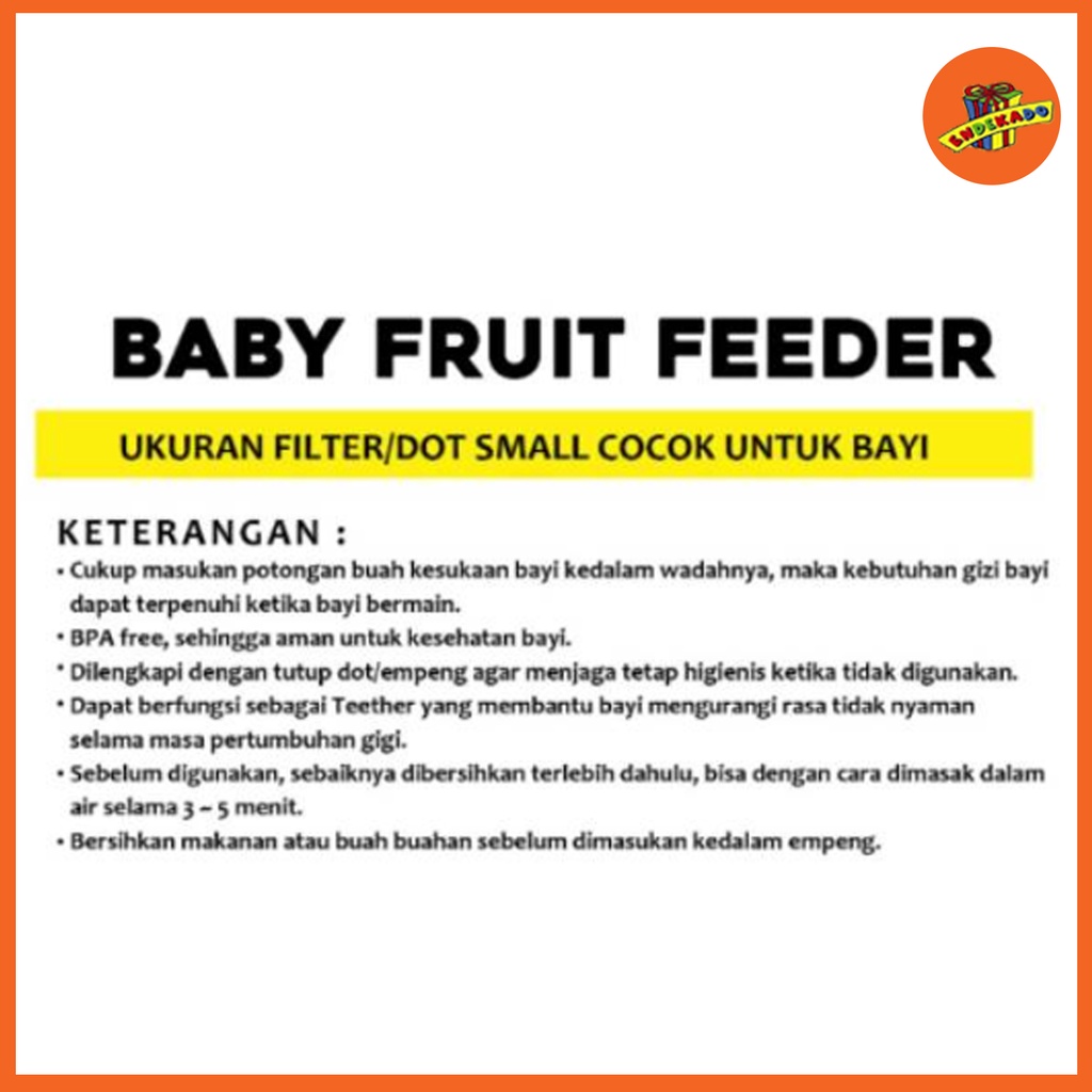 DODO Baby Fruit Feeder Silicone - Dot Buah Bayi