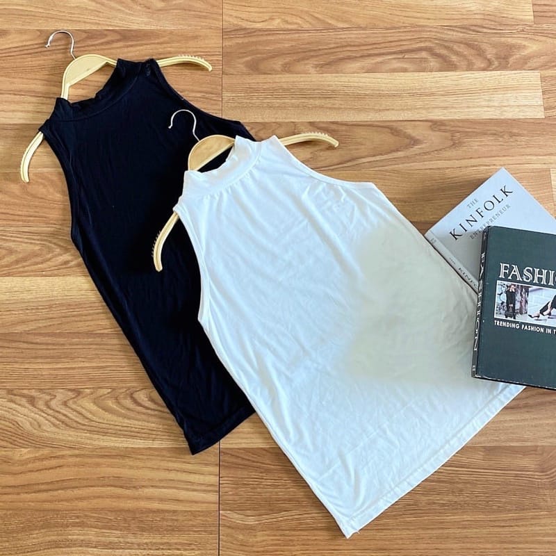 Tanktop Inner Tanktop ZamZam JERSEY / MANSET TANKTOP TURTLE NECK JERSEY