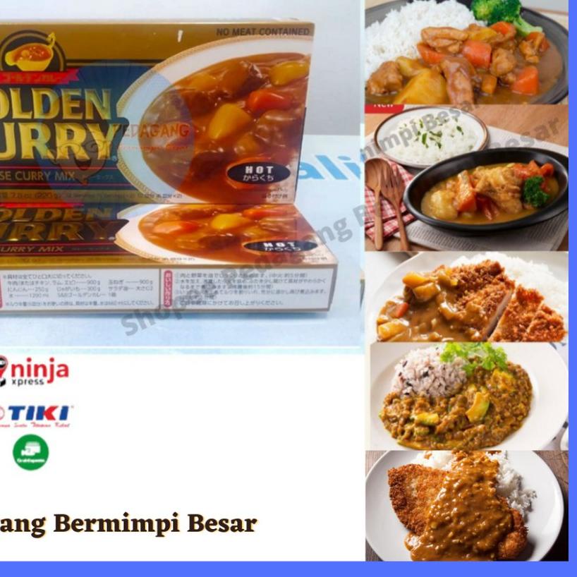 

☝ S&B Golden Curry 220gr Hot | Kari Blok | Kari Jepang | Kari Pedas ☪