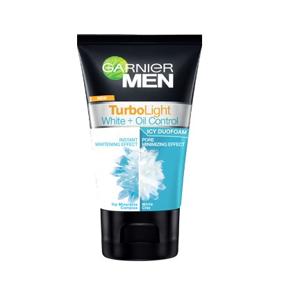 GARNIER MEN WHITE+OIL ICY DUO FOAM 50