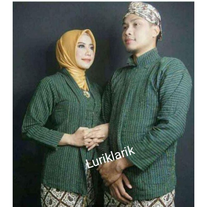 [ Luriklarik ] Baju / Atasan Kebaya Cewek Lurik Klaten Solo model kutubaru Jogja Tenun Klaten Baju A