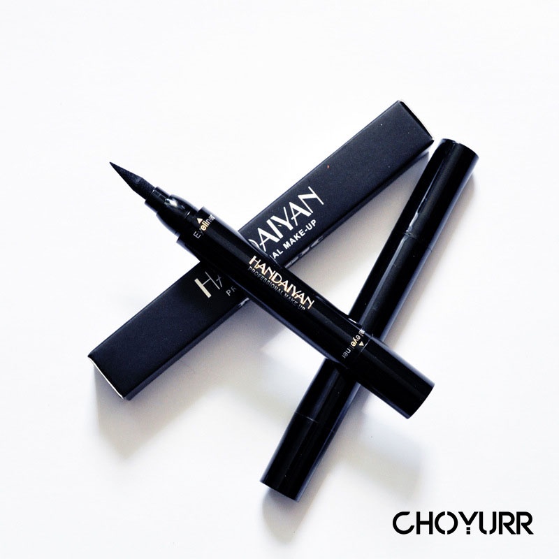 【COD】Eyeliner Stamp 2 In 1 Waterproof Black Liquid Wing Eye Liner Eyeliner Pensil Waterproof Ukuran Stamp Small Original-CH