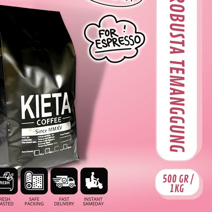 

➸ Biji Kopi Espresso Robusta Temanggung untuk Kopi Susu 1kg ☊