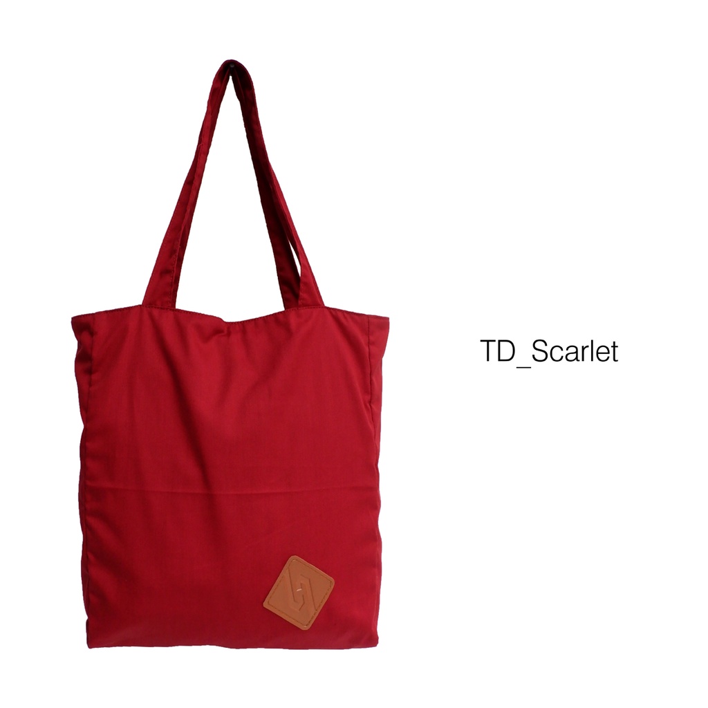 Tas Wanita Polos Tote Bag Katun 32x34x10cm