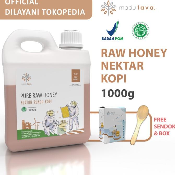 

Madu Murni Tava Nektar Kopi 1kg 100% Pure Raw Honey Asli Alami