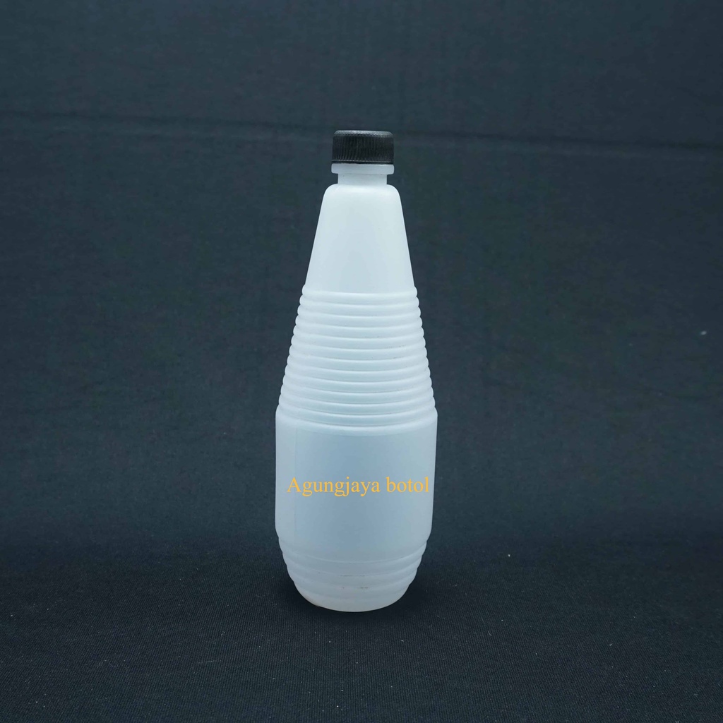 Botol 300 Ml Bulat Natural Hdpe / Botol Hdpe / Botol Hdpe Kosmetik / Botol Aseton / Botol Alcohol /B