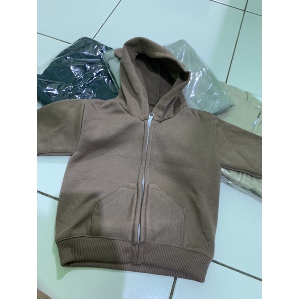 hoodie anak karakter jaket anak seleting bahan fleece