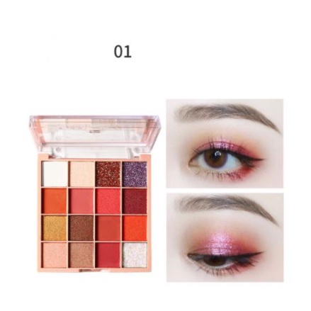 Lameila 3043 16 color Eyesshadow Palette Matte Pearlescent LS