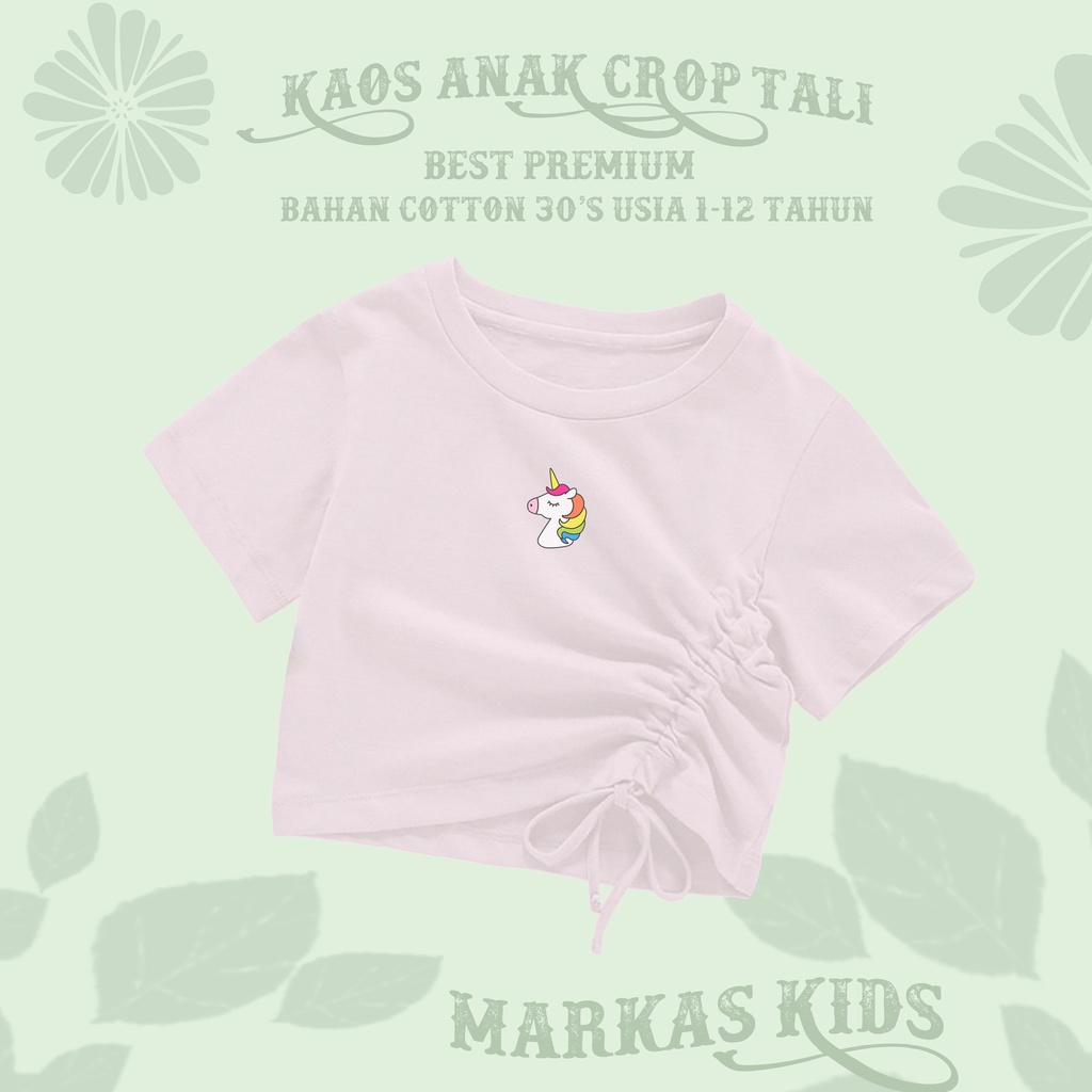 BAJU ANAK UNICORNN CROP TALI ATASAN ANAK PEREMPUAN