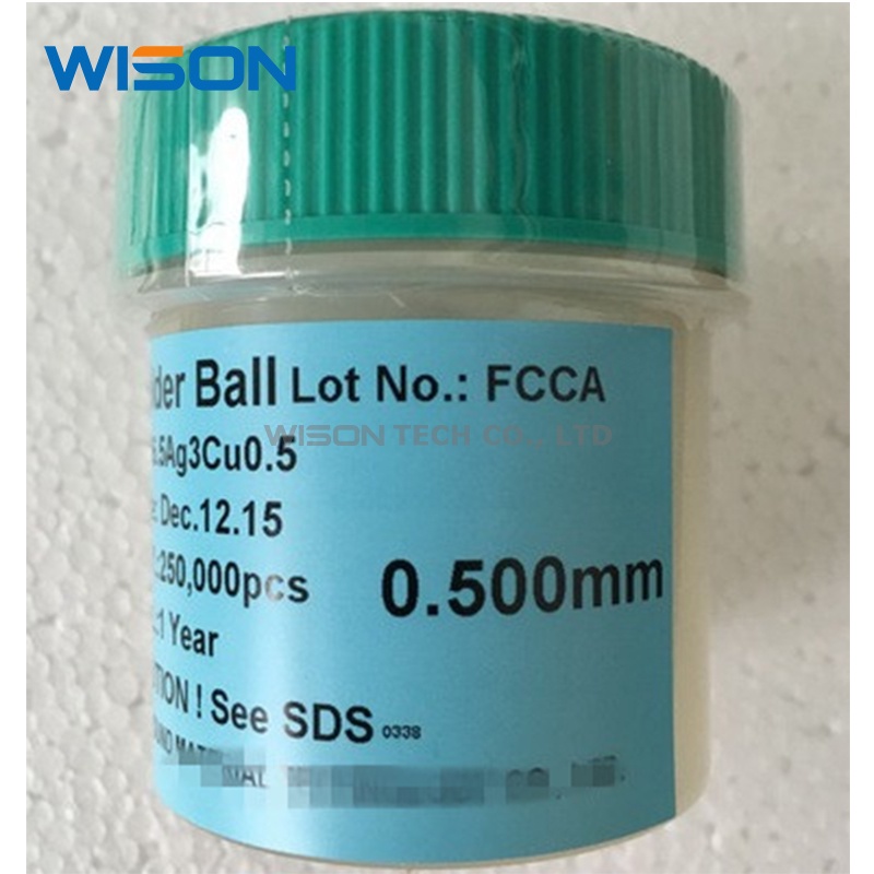 Sac305 BGA Solder Ball 0.2mm 0.25mm 0.3mm 0.35mm 0.4mm 0.45mm 0.5mm 0.889MM 0.55mm 0.6mm 0.65mm 0.76mm Kit Reballing