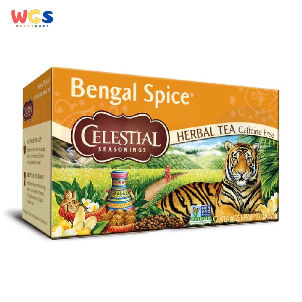 Celestial Seasonings Bengal Spice Herbal Tea Caffeine Free 20s x 2.35g