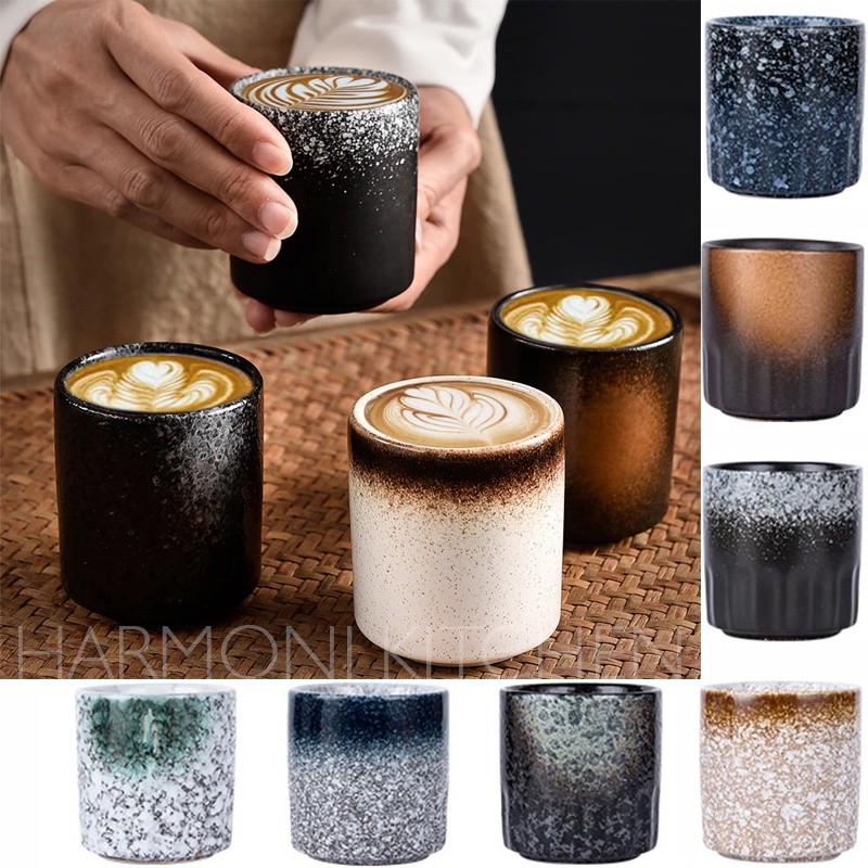 RHE Gelas Cangkir Teh Keramik Japanese Style Ceramic 140ml - EP025 Vintage Gaya Jepang Cangkir Teh S