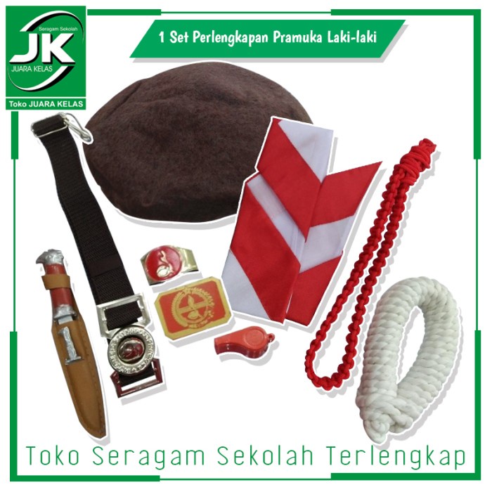 Atribut perlengkapan Pramuka - Perlengkapan Seragam Pramuka - Atribut - SD LAKI, Besar