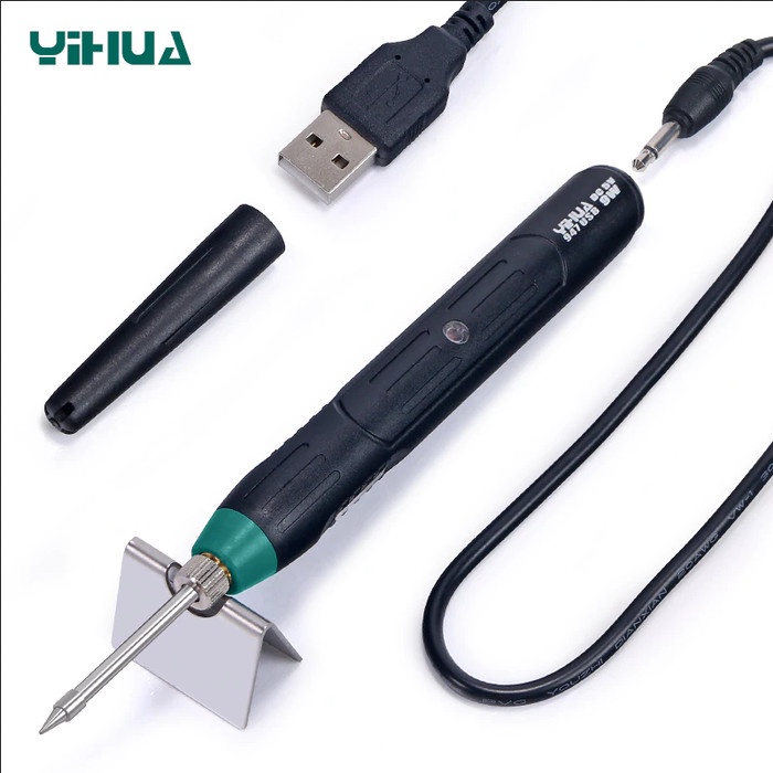 Original YIHUA 947USB Solder Tangan Portable USB Soldering Iron 5 V 9W