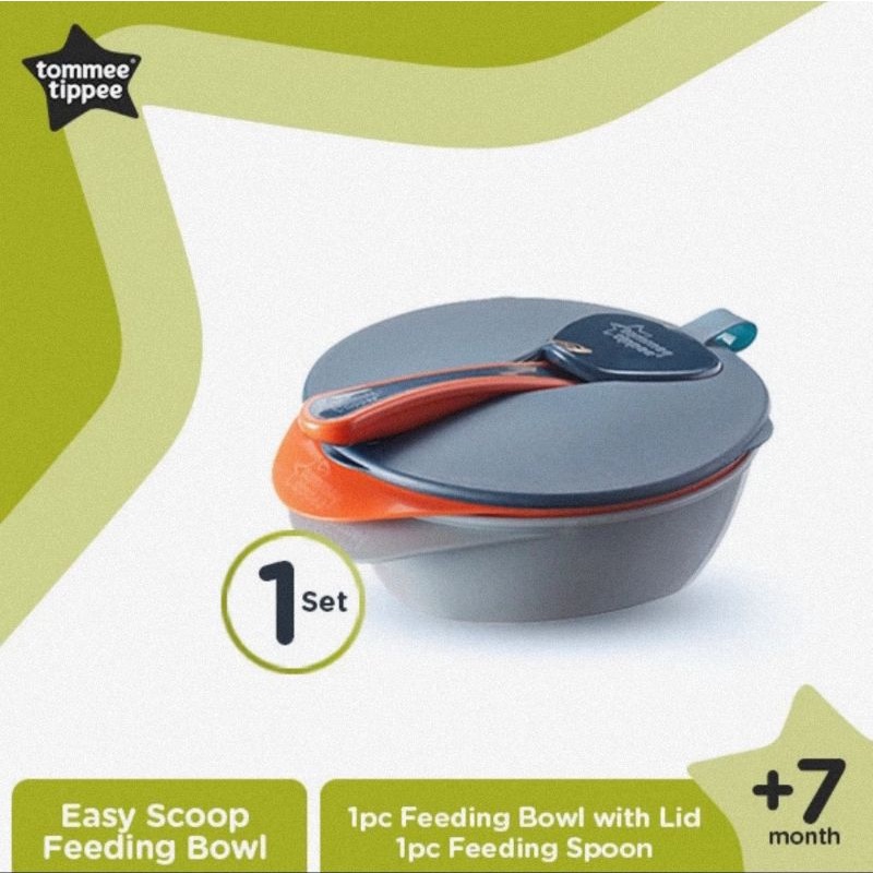 Tommee Tippee Easy Scoop Feeding Bowl - Mangkok + Sendok Makan Bayi