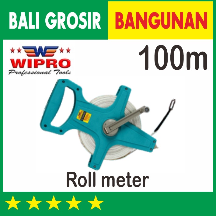 100 M METERAN TANCAP FIBER ROLL METER WIPRO