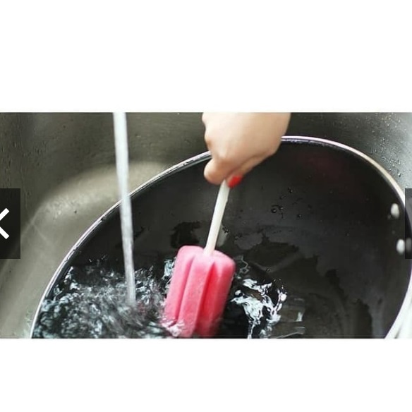 PROMO Spons Sikat Gelas Tongkat Pembersih Botol Bayi Spon Cleaner Glass Dot Susu Sponge Serbaguna