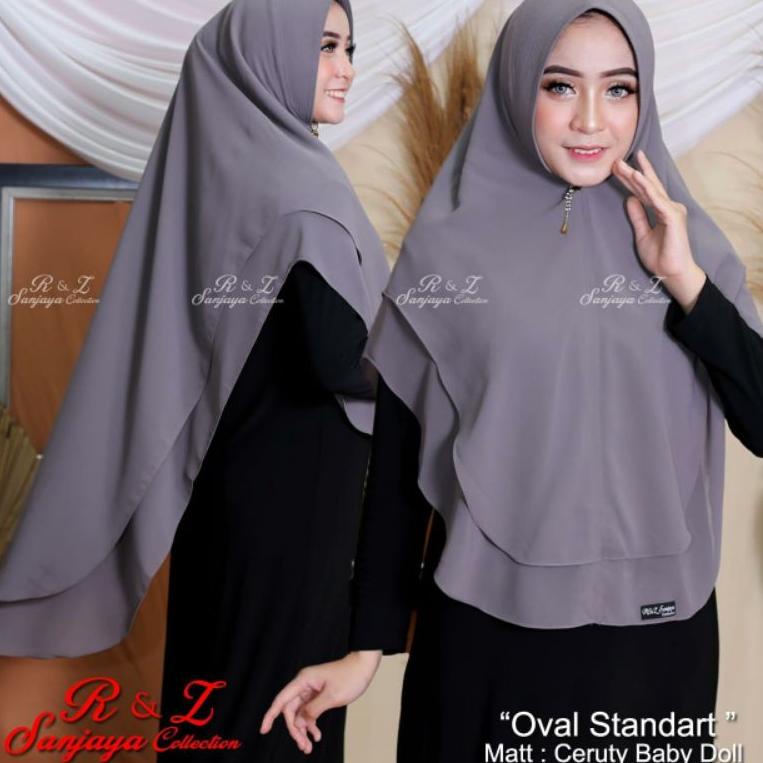 Rekomendasi KHIMAR CERUTY 2 LAYER SABRINA JUMBO/HIJAB KHIMAR OVAL STANDAR/KERUDUNG KHIMAR INSTAN 2 L
