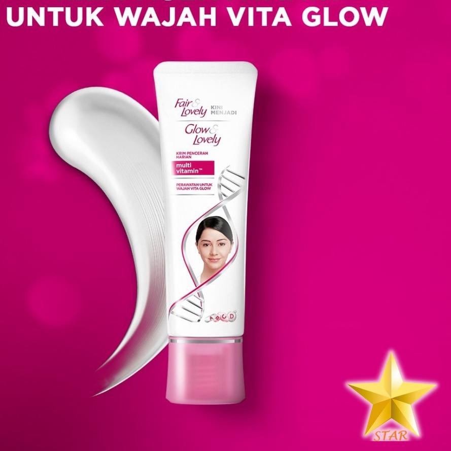 ✤ ORIGINAL Fair And Lovely / Glow And Lovely Cream Pencerah 23 Gr / 46 Gr / Sachet ●