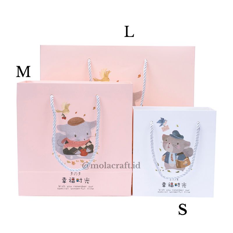 

Paperbag (Garden mouse)/paperbag souvenir/paperbag untuk bingkisan