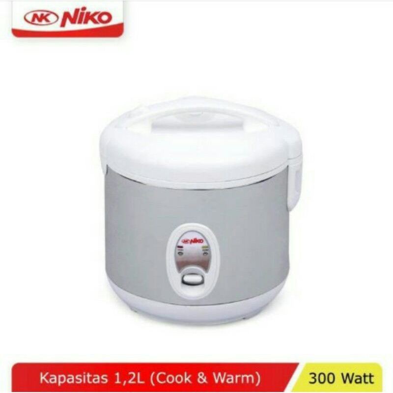 NIKO NK-12 BTQ / BG/WS RICE COOKER 1,2 LITER NIKO MOTIF RANDOM SESUAI STOK