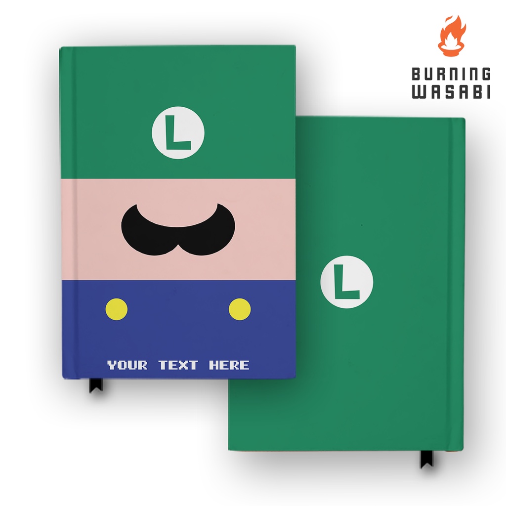 

Notebook Buku Game Luigi Mario Bros 2 Pirate Hunter Anime Manga Hardcover Custom DIary Jurnal Agenda A5 A6
