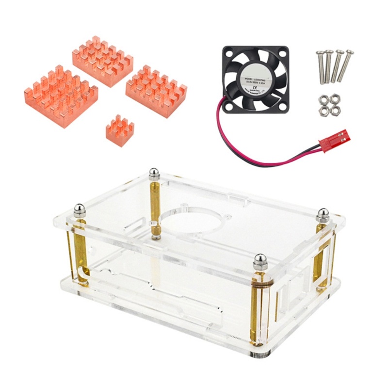 Btsg Akrilik Bening Kualitas Tinggi Untuk Case Dengan Kipas &amp; Heatsink Untuk Pendingin Orange Pi5