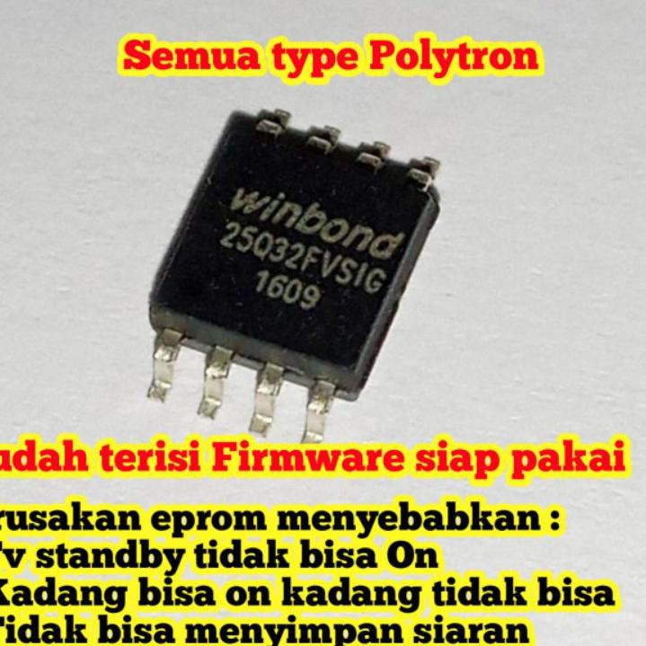 ➽ ic eprom tv LED Polytron siap pakai ☝