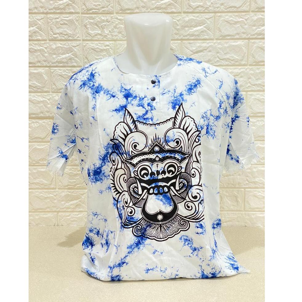 ュ BAJU BARONG BALI GABLES PRIA DASAR PUTIH BIG SIZE や