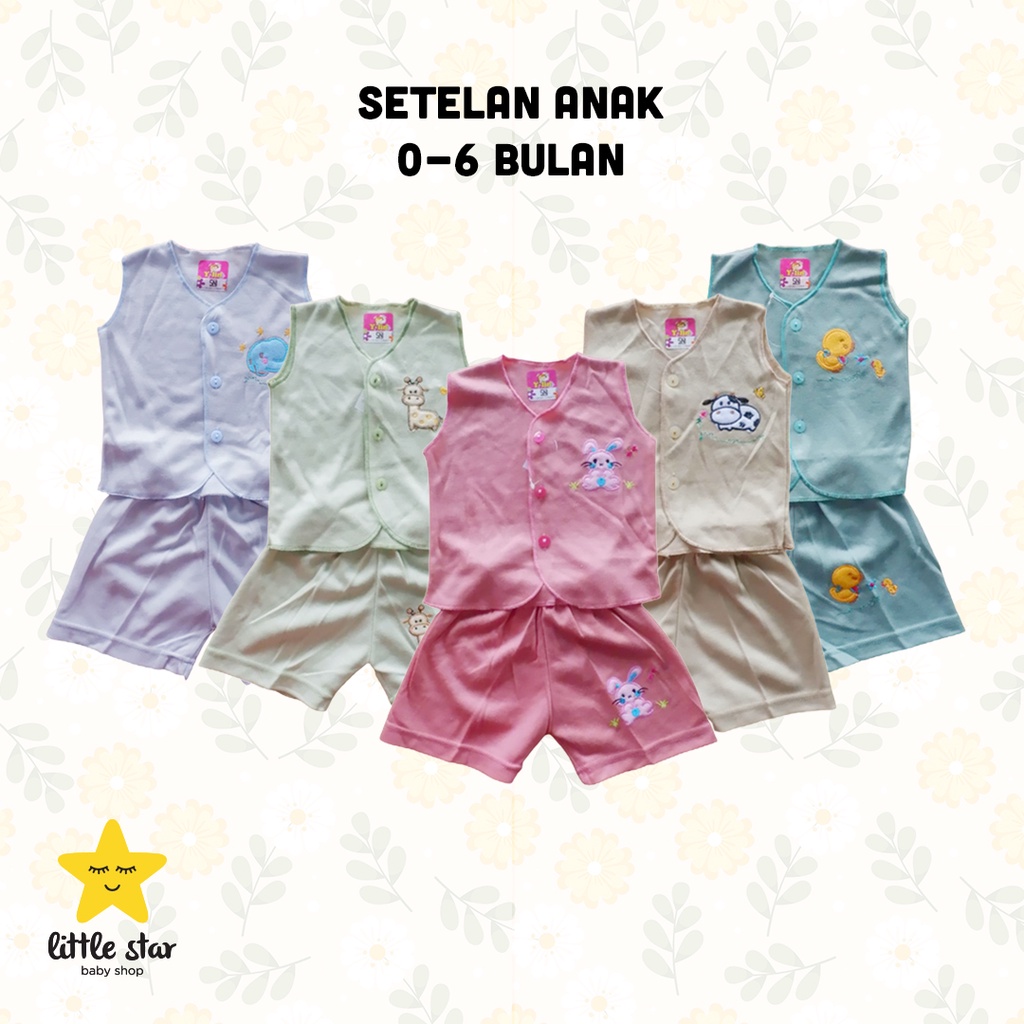 Y Lin Setelan Bayi Cewek Cowok | Set Baju Anak Kutung Panjang Pendek Piama