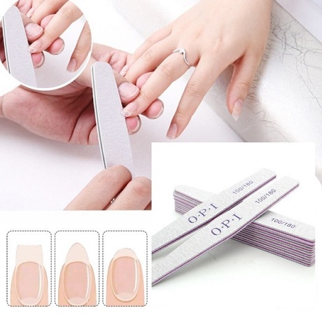 OPI diamond 100/180 asah kuku kikir kuku kasar 2 sisi buffer kuku nail file amplas kuku 2 sisi kikir kuku OPI 100/180