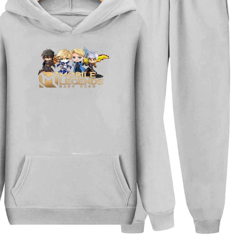 ✼ Setelan Hoodie Sweater Anak Mobile Bang Bang Game 02 /Baju Sweater Hoodie Anak ✿