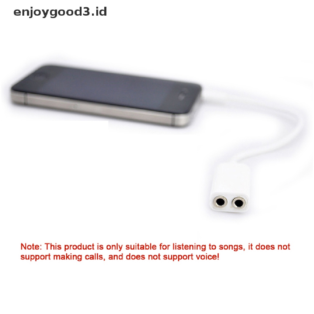 【 Rready Stock 】 1Pc 3.5mm Jack Audio Cable 1 Male To 2 Female Headphone Splitter Y Extension Cable For Car Phone Tablet Audio Cable （ ID ）