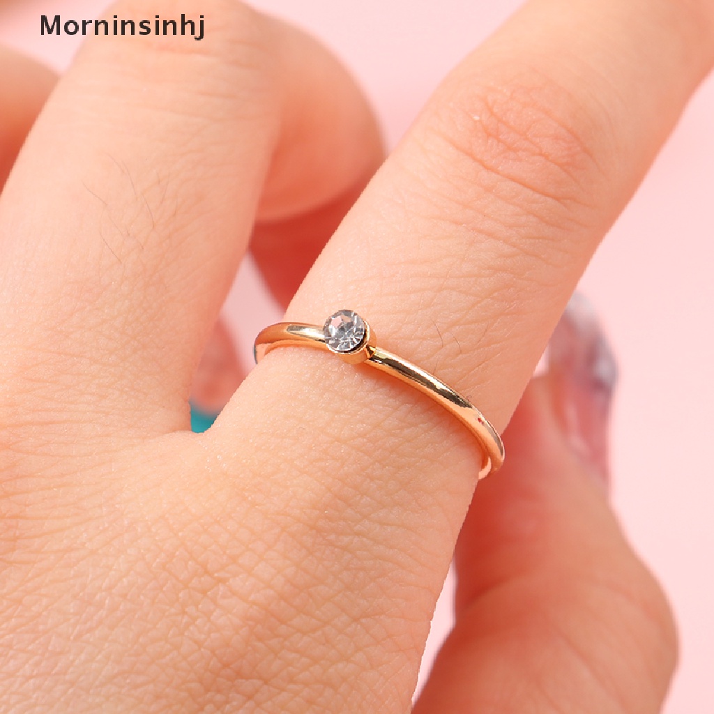 Mornin 5/6Pcs Emerald Ring Knuckle Rings Untuk Wanita Gadis Fashion Perhiasan Aksesoris Wanita Gadis Knuckle Ring Finger Rings Set Hadiah id