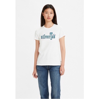 KAOS WOMENS THE PERFECT TEE SILVERTAB WHITE + GRAPHIC
