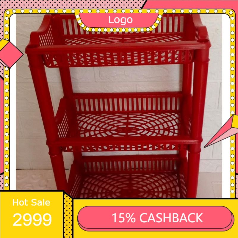 UNITY RAK SUSUN PLASTIK / RAK BUMBU 3 SUSUN / RAK MEREK UNITY/ RAK KOSMETIK KECIL/ RAK SUSUN MINI SE