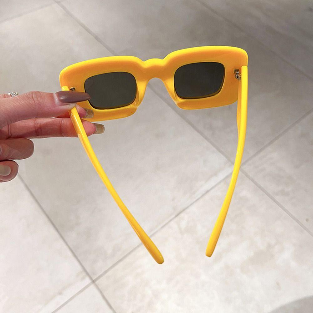 Lily Y2K Kacamata Hitam UV400 Red Yellow Unik Eyewear Women Shades