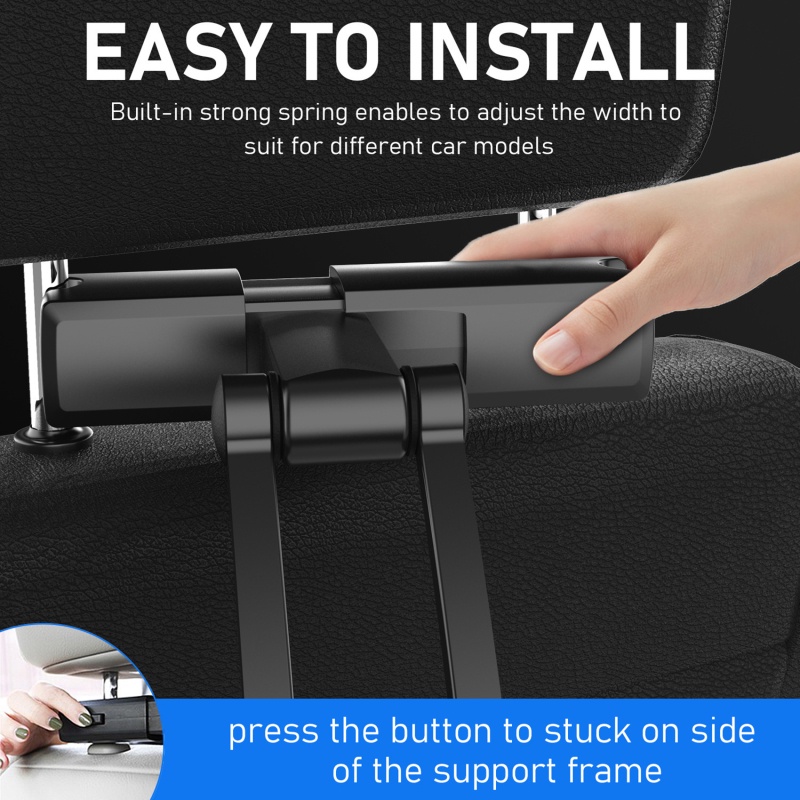 [AYBx] Baju Kaos Distro Pria Wanita Lengan Pendek Fleksibel Berputar 360derajat Untuk Bantal Mobil Dudukan Handphone Tablet Stand Back Seat Headrest