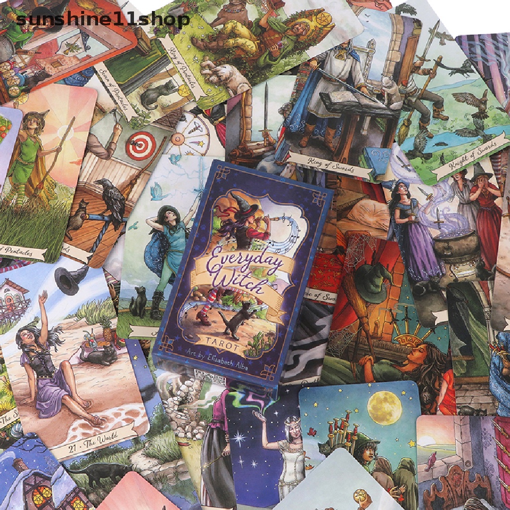 Sho Kartu Tarot Buku Tarot Berbahasa Inggris Sehari Hari Kartu Tarot Penyihir Tools N