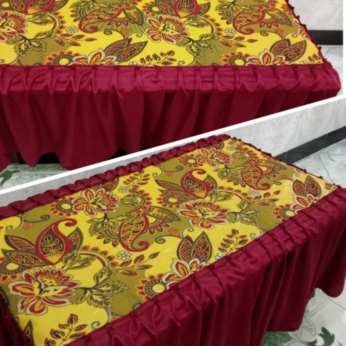 Terbaru TAPLAK MEJA TAMU MEWAH RUMBAI PERSEGI PANJANG . . .