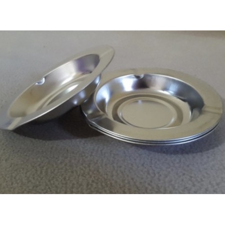 Asbak Rokok Stainless Steel Asbak Seng Tempat Ashtray 12cm