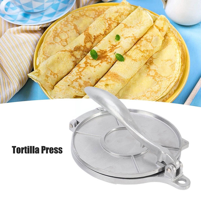 Tortilla Press Maker 16cm/20cm Aluminium Alloy Corn Tortillas Tools Bakeware Supplies Kitchen Pressing Tool