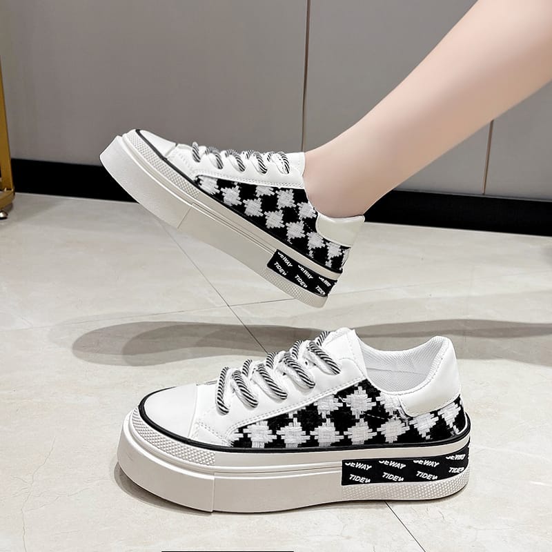 ( AMOUR ) Sepatu Sneakers Wanita Simple Hang Out Santai Premium Import Fashion Korea 5422