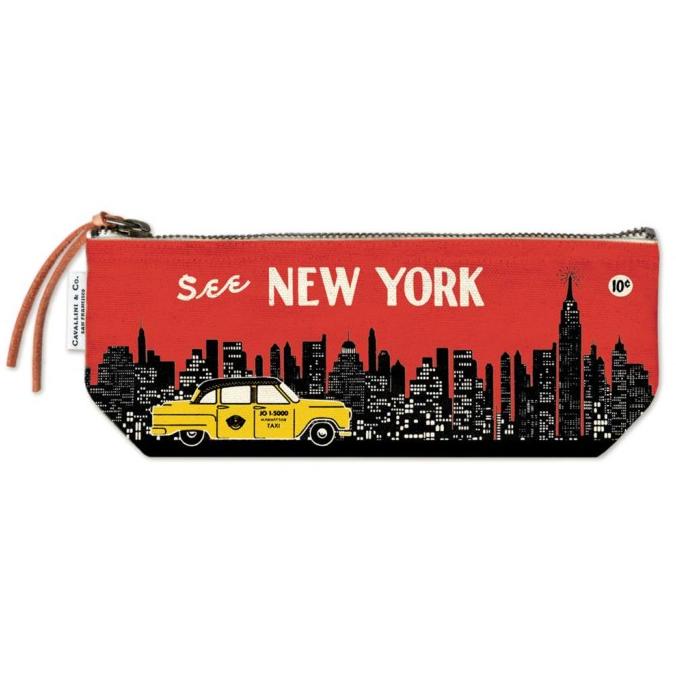 

Cavallini NYC Skyline Mini Pouch
