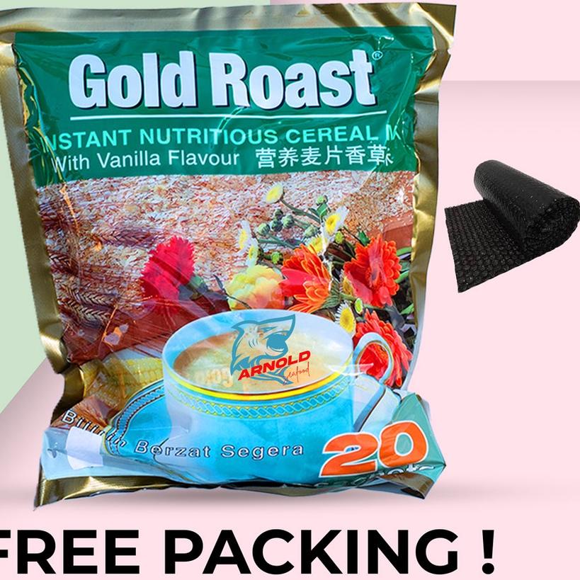 

☊ Gold Roast Vanilla Cereal Mix Instant / Sereal Instant Vanilla - 20 SACHET ♣