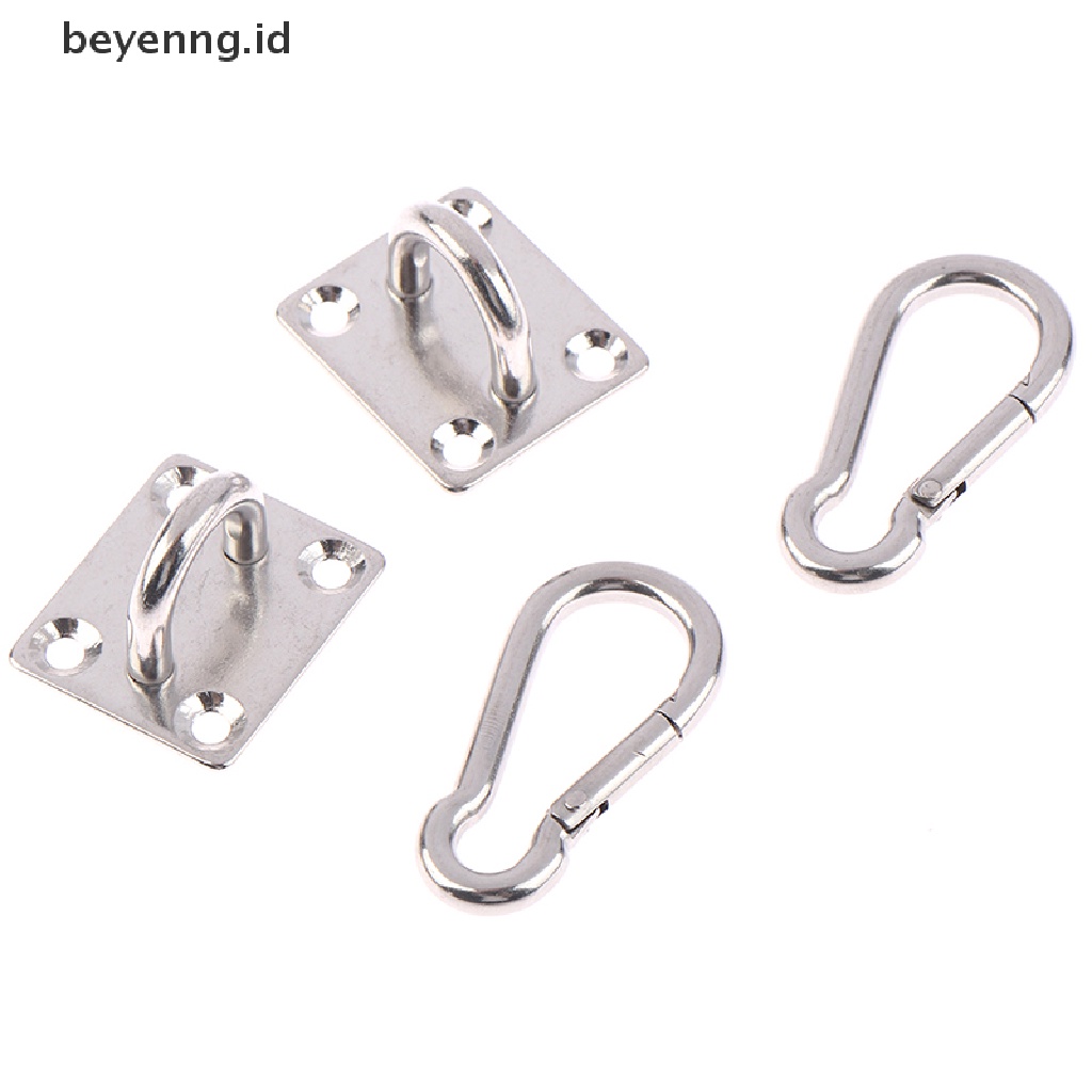 Beyen 2set Kait Berbentuk U Bahan Stainless Steel Heavy Duty Multi-Fungsi Hammock Hook ID